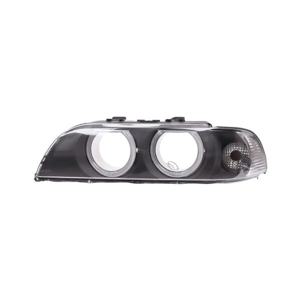 Bmw E39 Sol Beyaz Sinyalli Çerçeveli Angelli Far Camı ( 01 - 03 ) | Wender