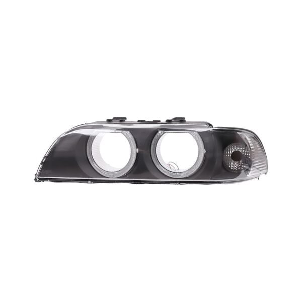 Bmw E39 Sol Beyaz Sinyalli Çerçeveli Angelli Far Camı ( 01 - 03 ) | Wender