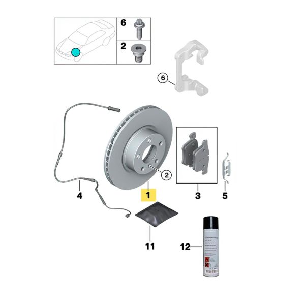 Bmw E36 E46 Ön Havalı Fren Disk Takımı | Braxis