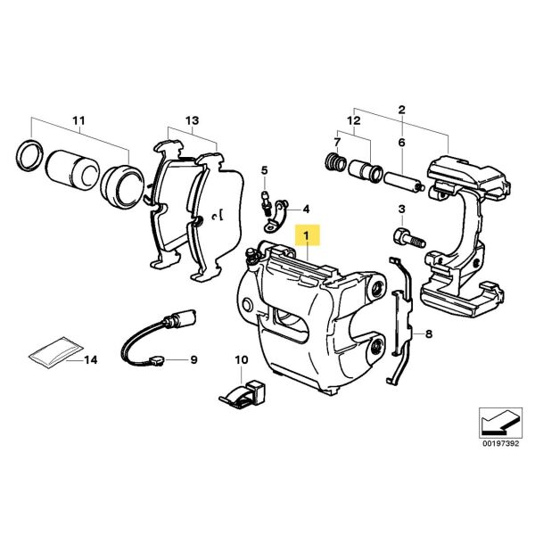 Bmw E36 Ön Sağ Fren Kaliperi | Braxis