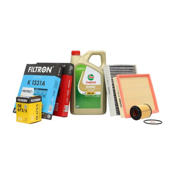 Bmw F20 F30 N13 Motor Yağ Bakım Seti | Castrol Yağ + Filtron Filtreler