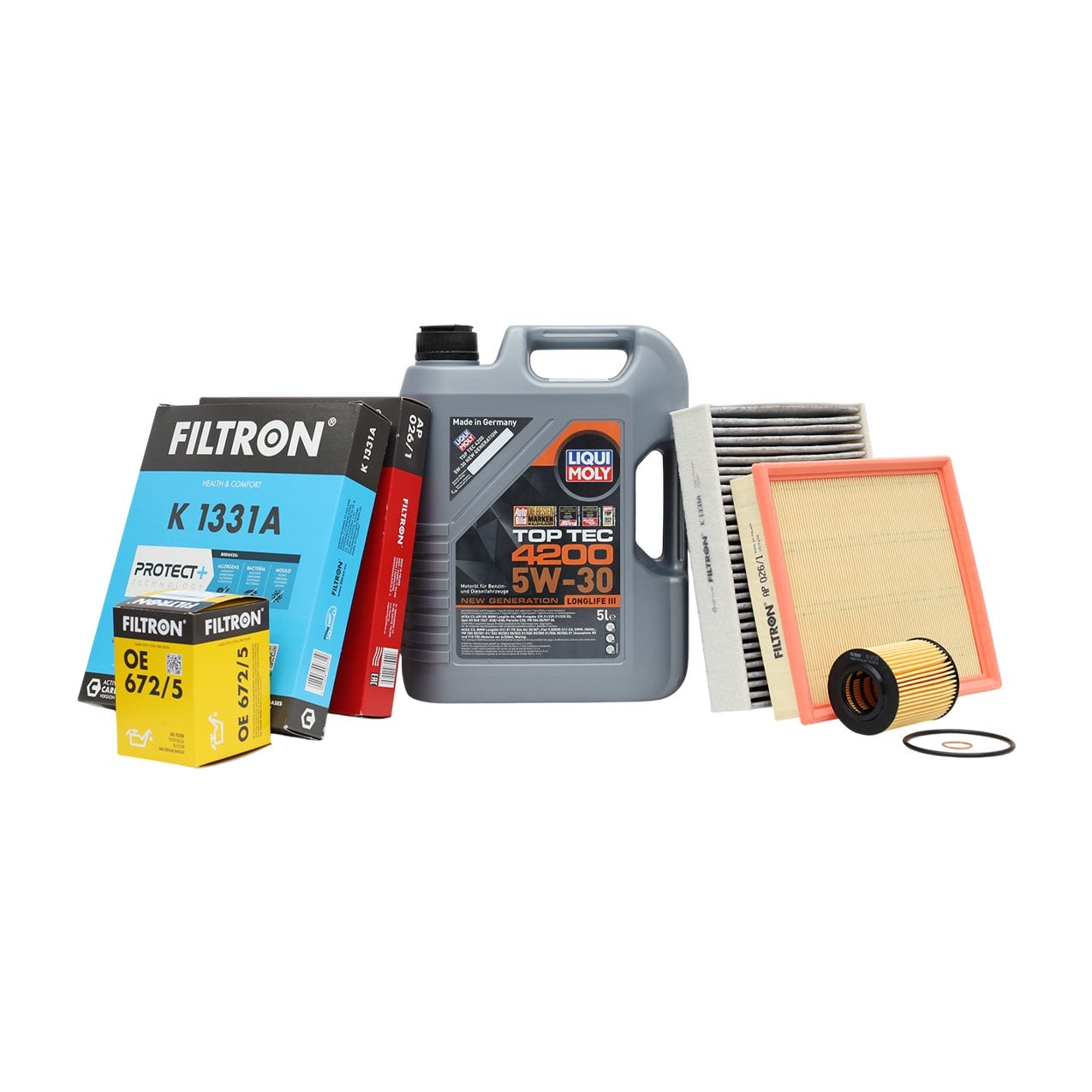 Bmw F20 F30 N13 Motor Yağ Bakım Seti | Liqui Moly Yağ + Filtron Filtreler