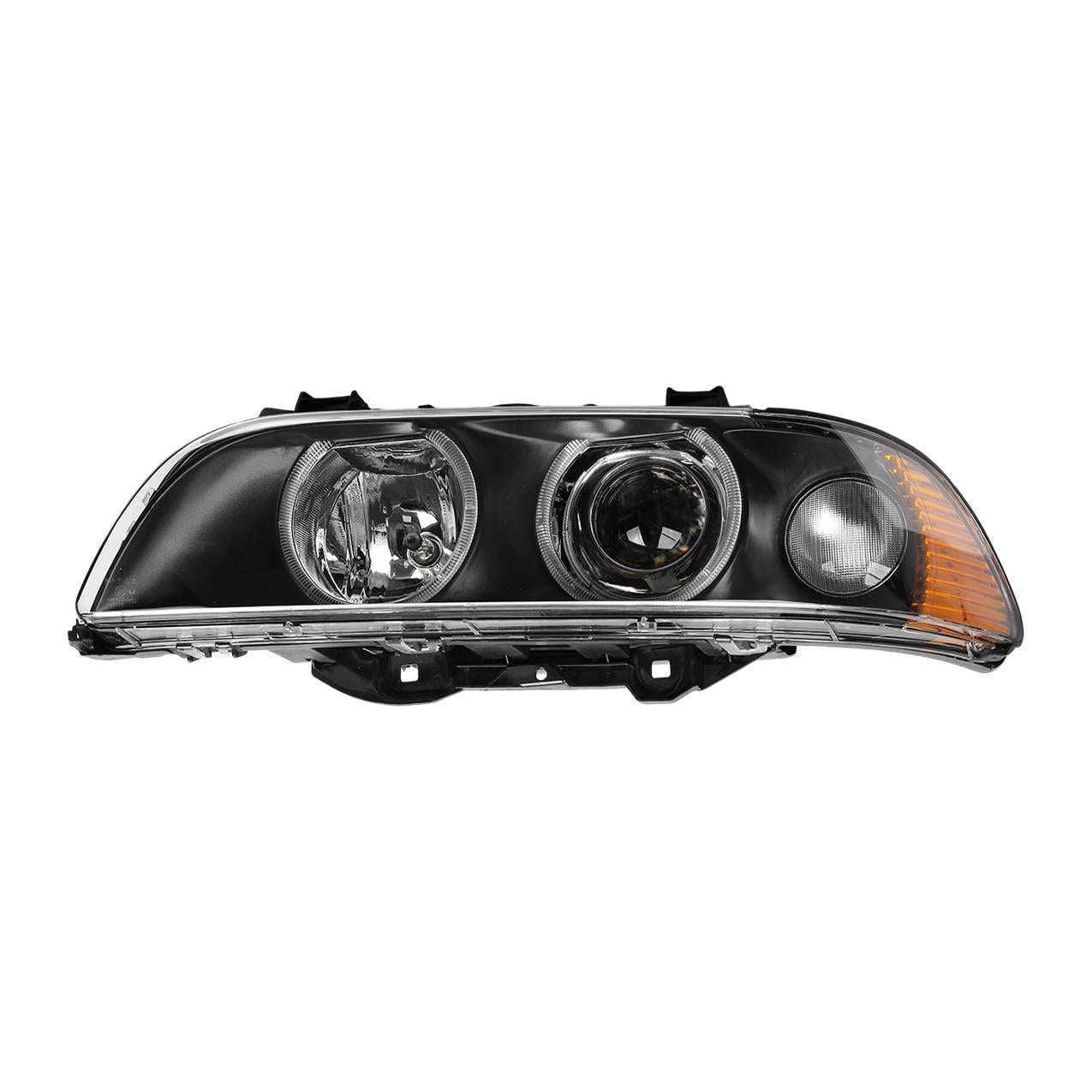 Bmw E39 Sol Sarı Sinyalli Çerçeveli Angelli Far - Siyah ( 01 - 03 ) | Wender