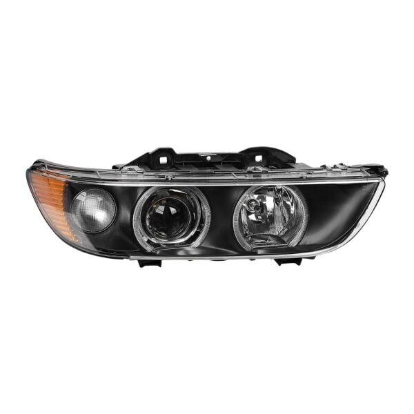 Bmw E39 Sol Sarı Sinyalli Çerçeveli Angelli Far - Siyah ( 01 - 03 ) | Wender