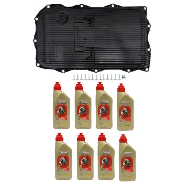 Bmw F10 F20 F30 F36  G20 G30 - 8HP45-70 Şanzıman Yağ Filtresi Set + (8 Litre Castrol Yağ) - Ekonomik Set
