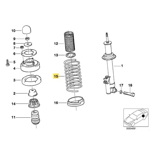 Bmw E36 Arka Helezon Yay Takımı | Lesjofors