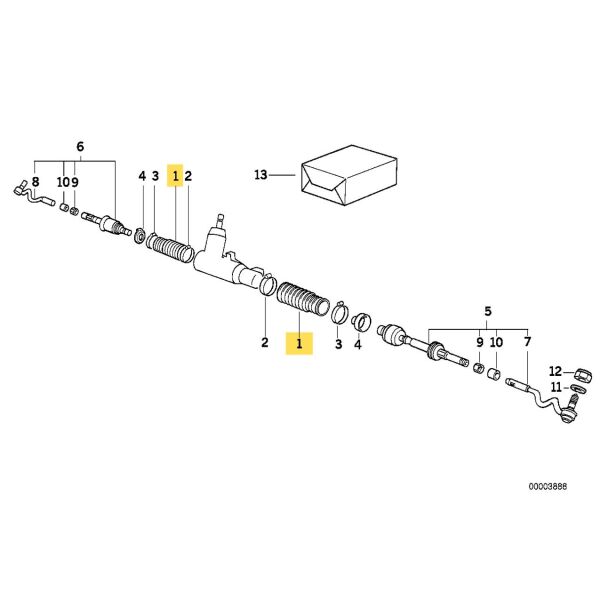 Bmw E36 Direksiyon Körüğü | Yerli