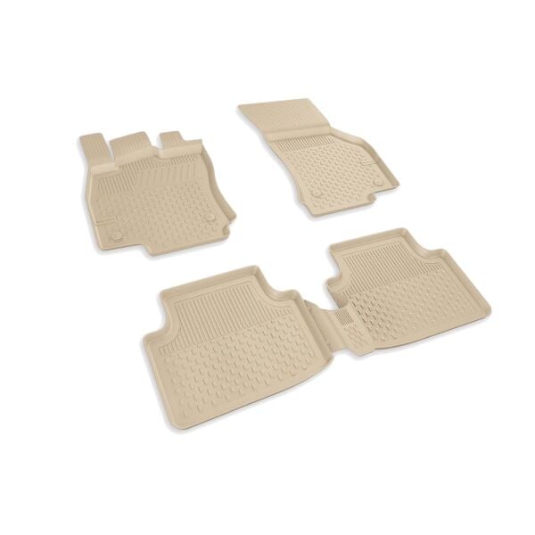 Bmw F20 Kauçuk Paspas Takımı - Bej | Sahler