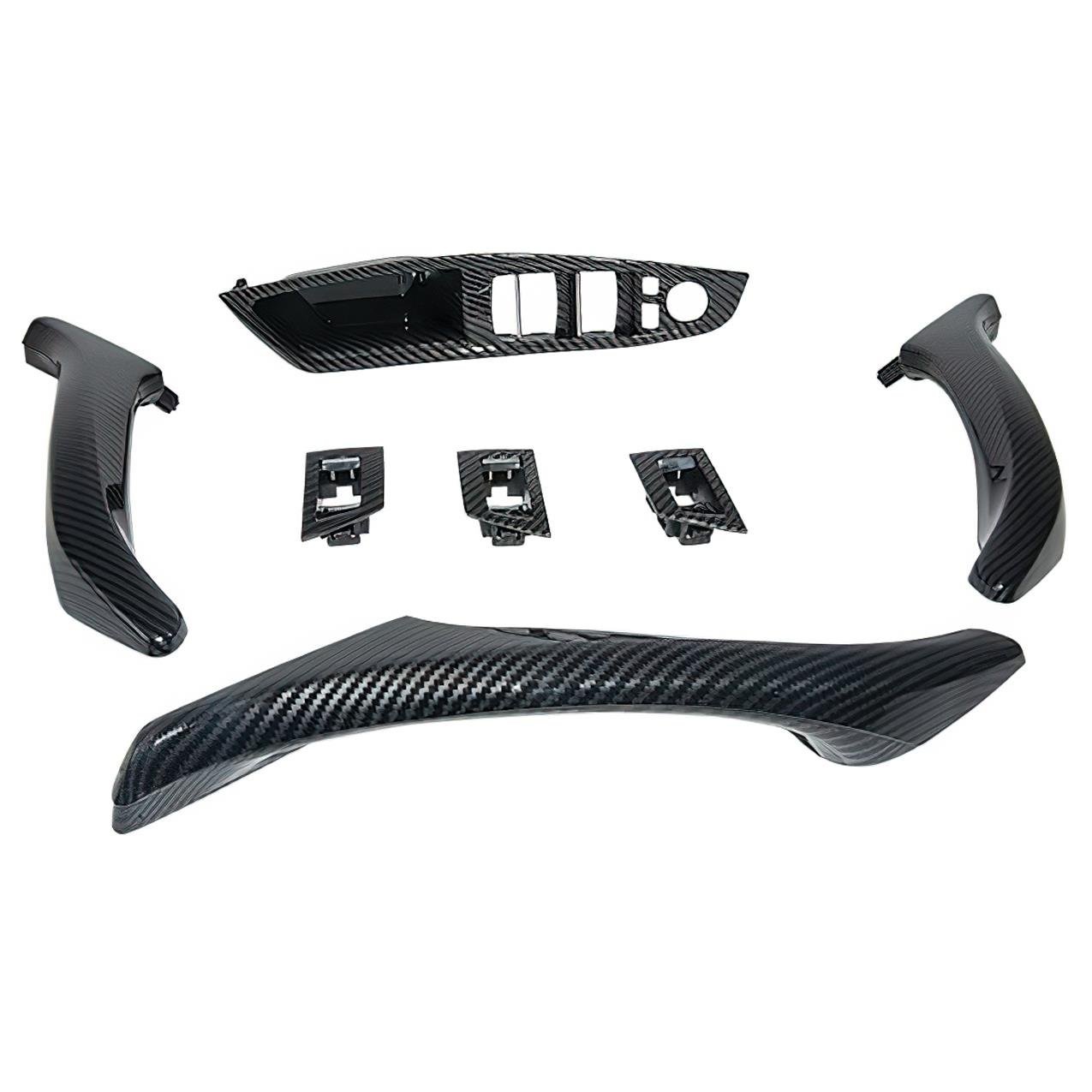 Bmw F10 Kapı Tutamak Seti - Karbon Siyah ( Kaplamalı - Katlanır Aynalı Model ) | Wender