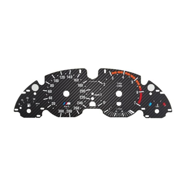 Bmw E38 E39 E53 Gösterge Zemin Kağıdı - 300 KMH ( RPM - Karbon )