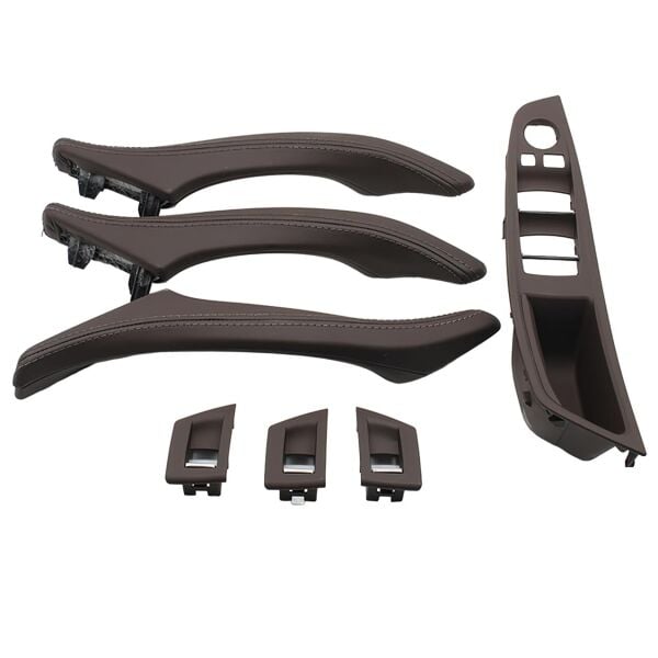 Bmw F10 Kapı Tutamak Seti - Mokka (Deri Kaplamalı - Katlanır Aynalı Model) | Wender