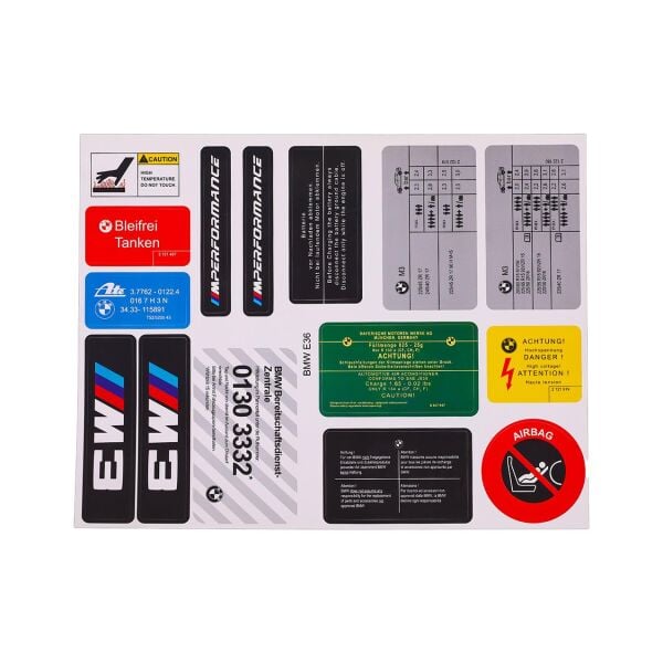 Bmw E36 Etiket Seti | Famalli