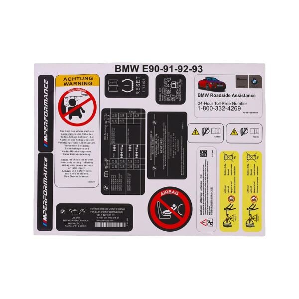 Bmw E90 Etiket Seti | Famalli