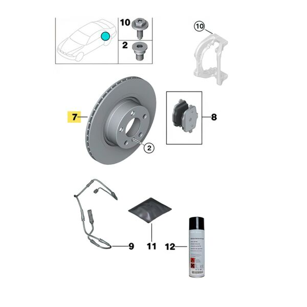 Bmw E36 E46 Arka Havalı Disk Takımı | Braxis