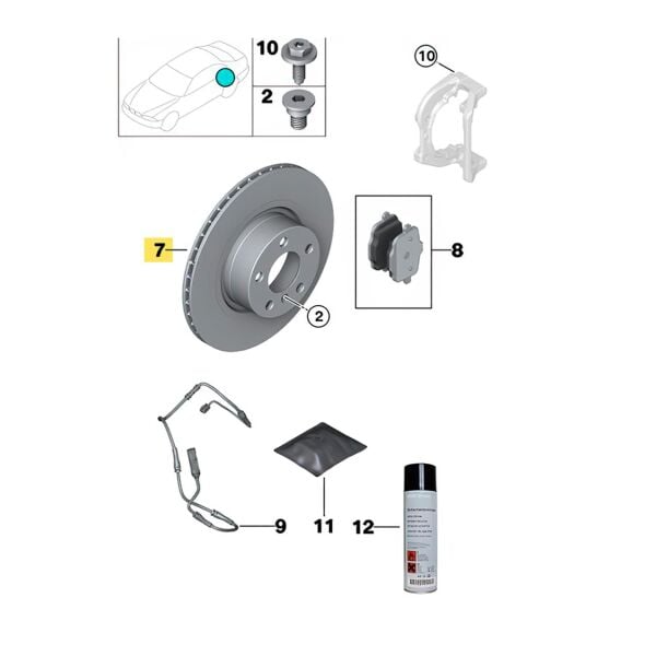 Bmw E36 E46 Arka Havalı Disk Takımı | Braxis