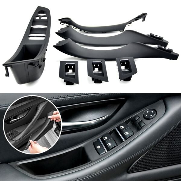 Bmw F10 Kapı Tutamak Seti - Siyah (Katlanır Aynalı Model) | Gkl