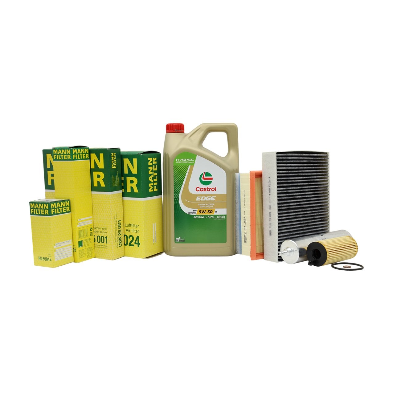 Bmw F20 F30 F32  N47 Motor Yağ Bakım Seti | Castrol Yağ + Mann Filtreler
