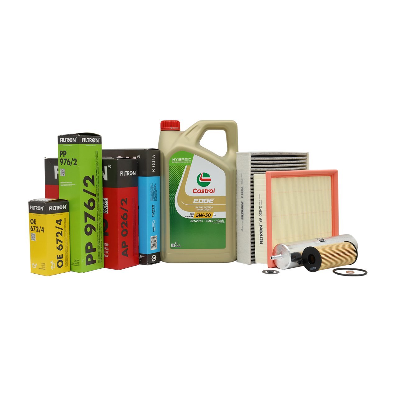 Bmw F20 F30 F32  N47 Motor Yağ Bakım Seti | Castrol Yağ + Filtron Filtreler