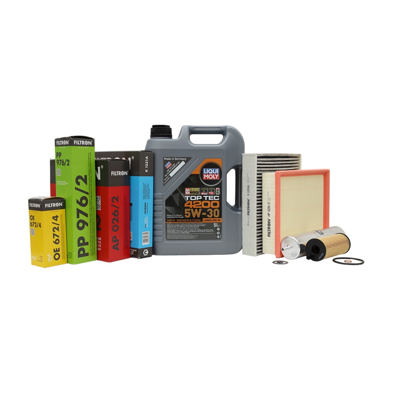 Bmw F20 F30 F32  N47 Motor Yağ Bakım Seti | Lıquı Molyl Yağ + Filtron Filtreler