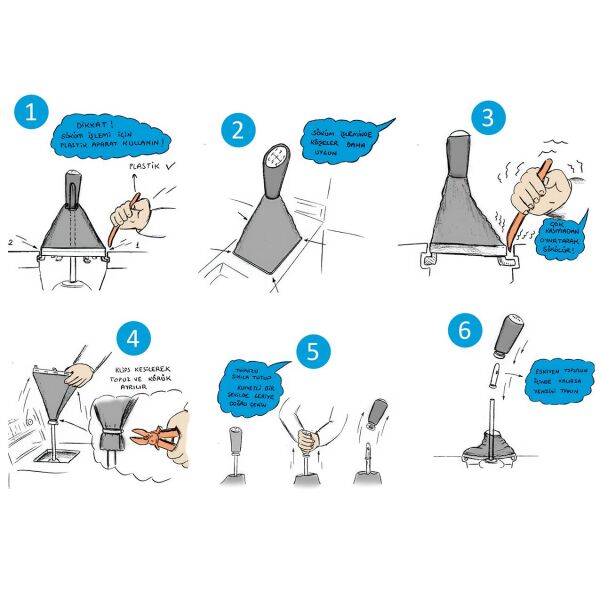 Bmw E46 Işıklı Körüklü Gri 5 İleri Vites Topuzu