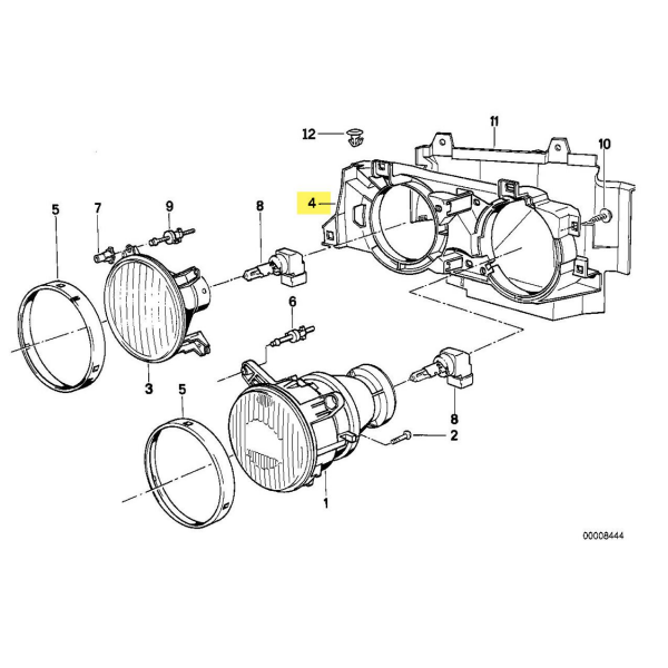 Bmw E32 E34 Far Kasası - Sağ ( 1986-95 ) | Famalli
