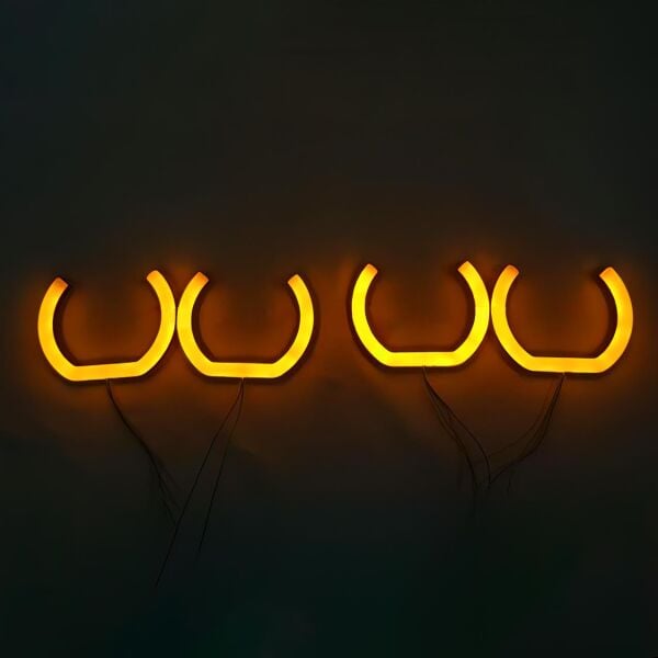 Bmw E36 U Tipi Angel Eyes Halka Seti Turuncu