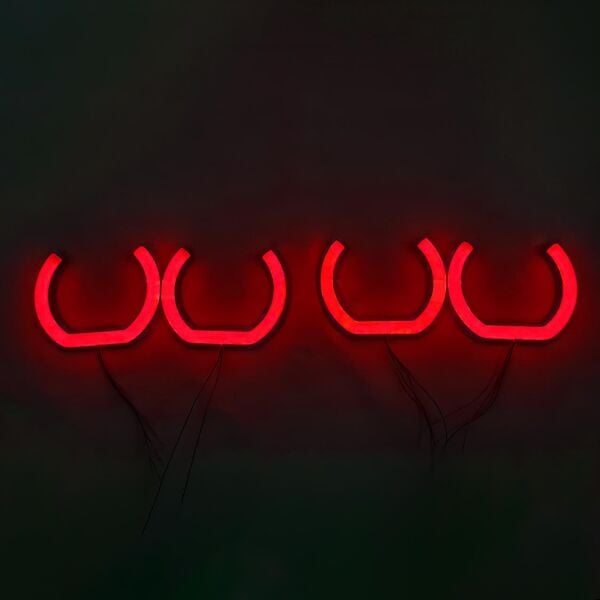 Bmw E36 U Tipi Angel Eyes Halka Seti Kırmızı