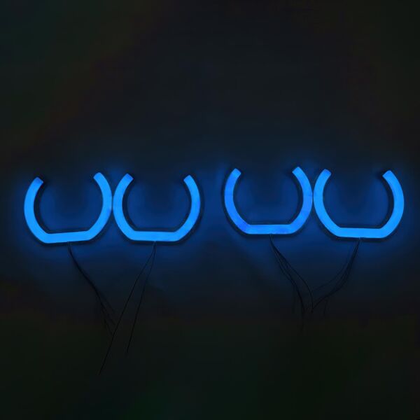 Bmw E46 U Tipi Angel Eyes Halka Seti Mavi