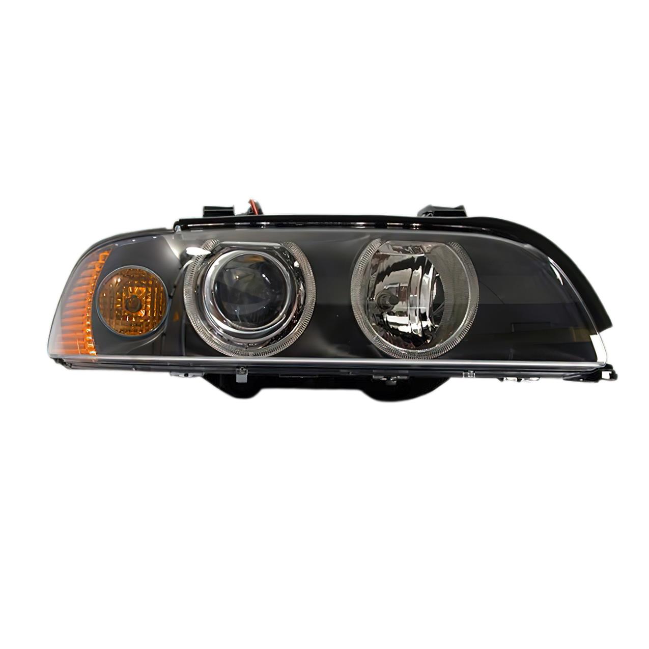 Bmw E39 Angelli Xenon Turuncu Sinyalli Far Sağ | Siyah | 2001-03 | Hella