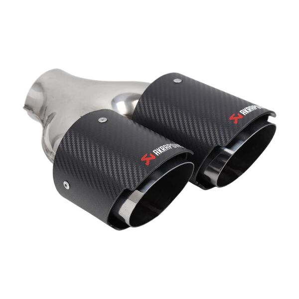 Bmw Egzoz Çıkışı Takım - Krom-Siyah Tip- Çift Çıkış - 90'lık - Yönlü - Akrapovic | Famalli