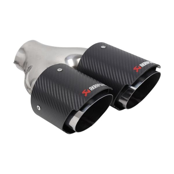 Bmw Egzoz Çıkışı Takım - Krom-Siyah Tip- Çift Çıkış - 90'lık - Yönlü - Akrapovic | Famalli