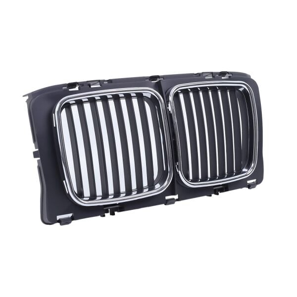 Bmw E34 Krom Siyah Nikelajlı Dar Panjur Takımı 1988-93 | Gkl