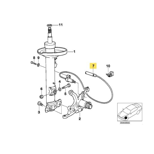 Bmw E36 Ön Abs Sensörü | Aspart