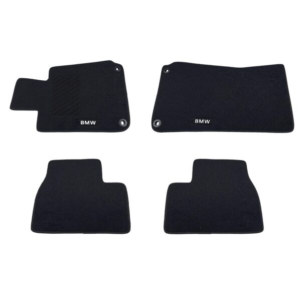 Bmw E30 Sedan Siyah Bmw Yazılı Halı Paspas