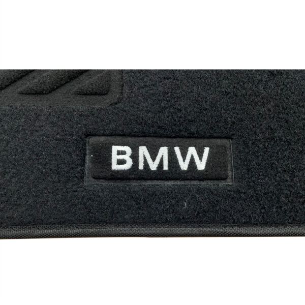 Bmw E30 Sedan Siyah Bmw Yazılı Halı Paspas | Yerli Üretim