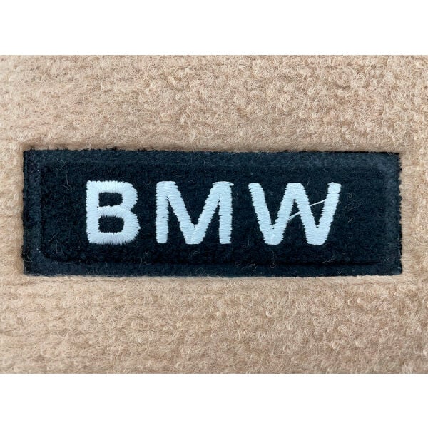 Bmw E30 Coupe Bej Bmw Yazılı Halı Paspas | Yerli Üretim