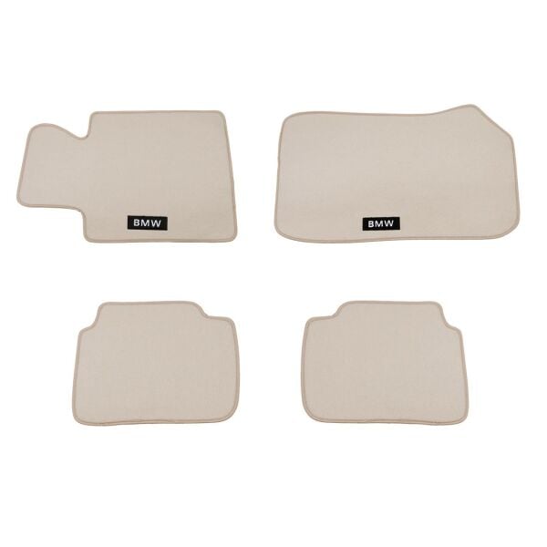 Bmw E46 Sedan Bej Bmw Yazılı Halı Paspas