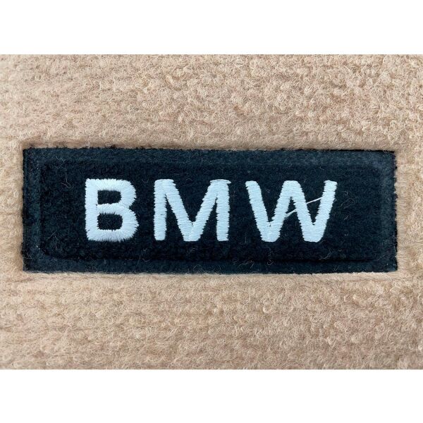 Bmw E46 Sedan Bej Bmw Yazılı Halı Paspas | Yerli Üretim