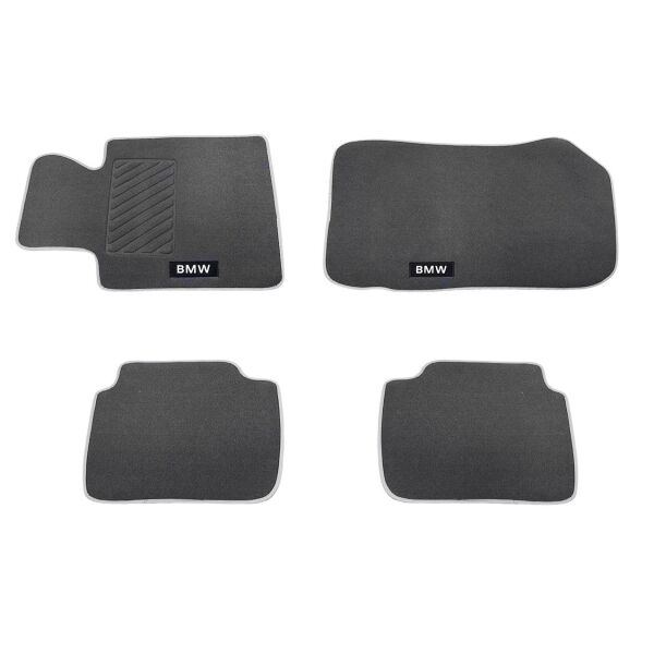 Bmw E46 Sedan Gri Bmw Yazılı Halı Paspas