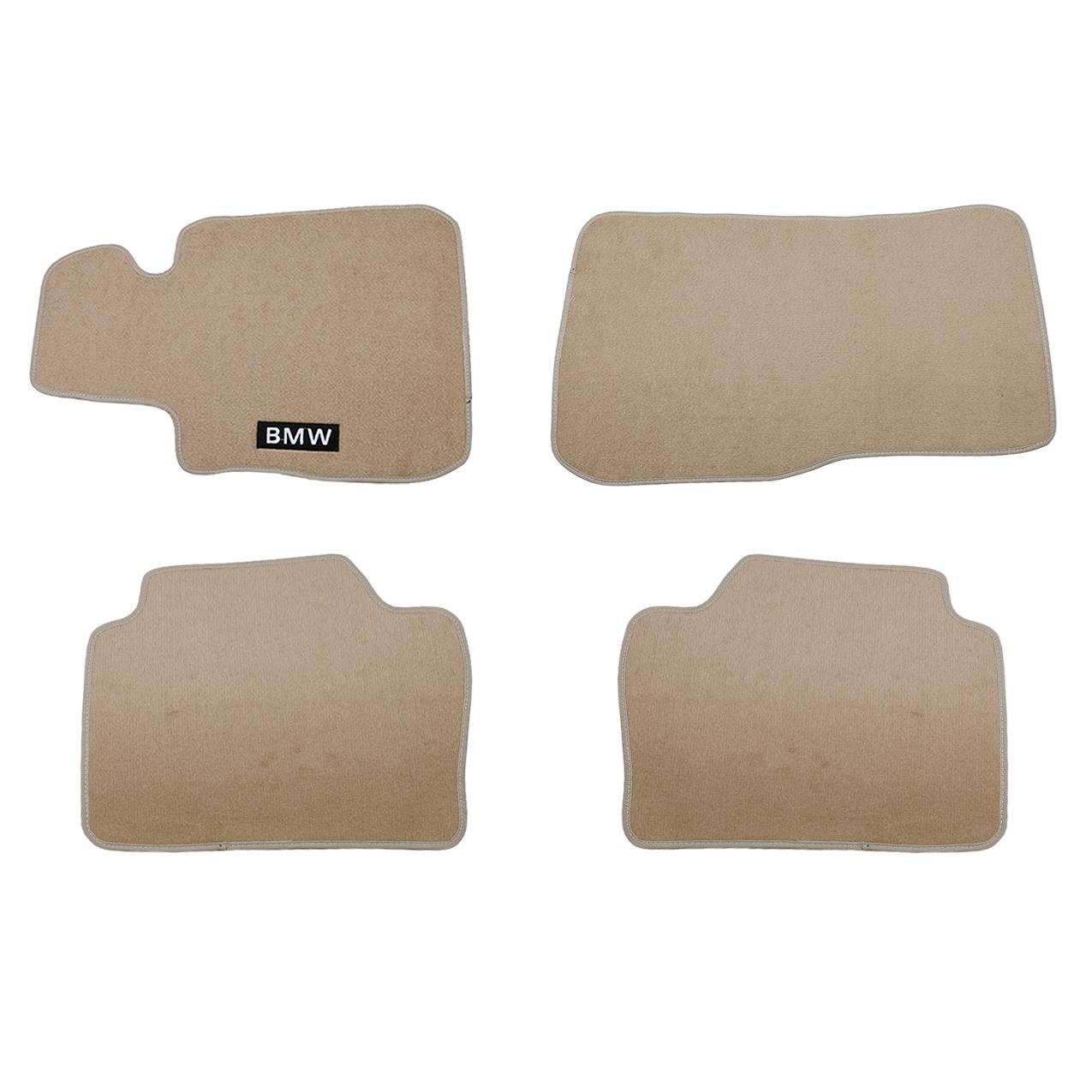 Bmw F30 Bej Bmw Yazılı Halı Paspas