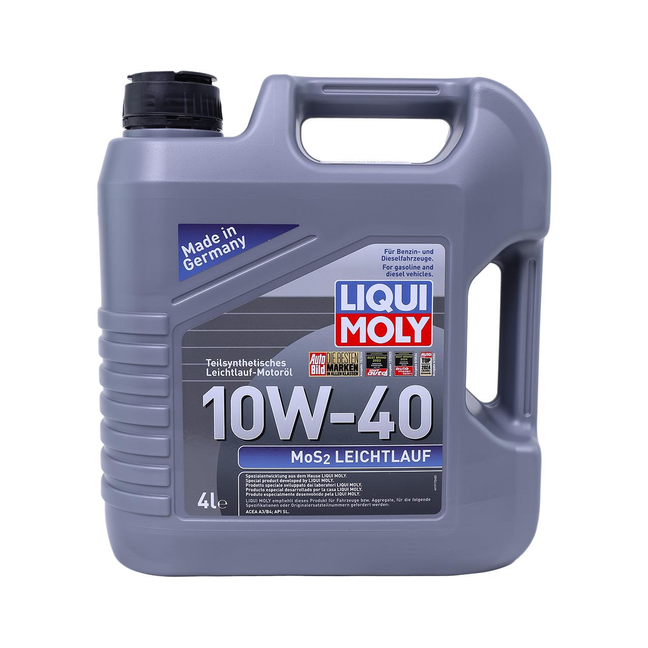4 Litre MOS2 LEICHTLAUF 10w-40 Motor Yağı | Lıquı Moly