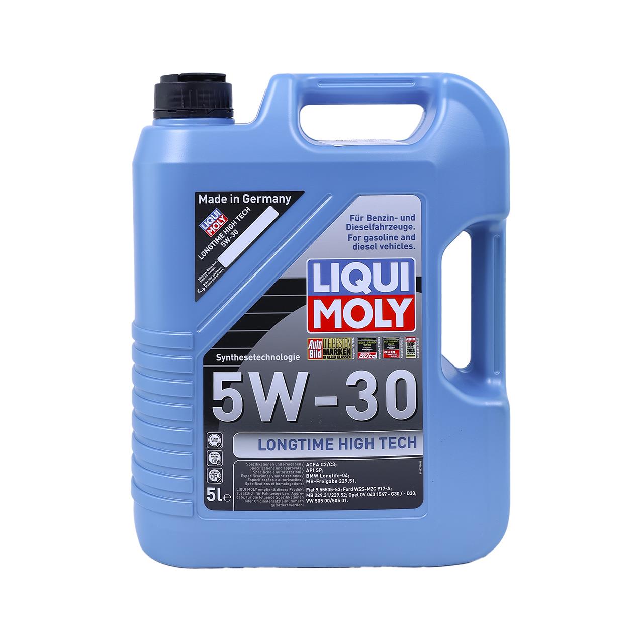 5 Litre Longtime High Tech 5w-30 Motor Yağı - Partiküllü Araçlar İçin | Lıquı Moly