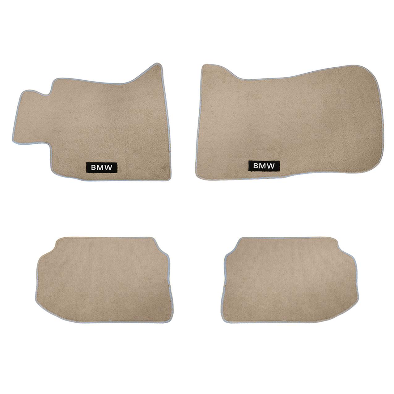 Bmw F10 Bej Bmw Yazılı Halı Paspas 12-14