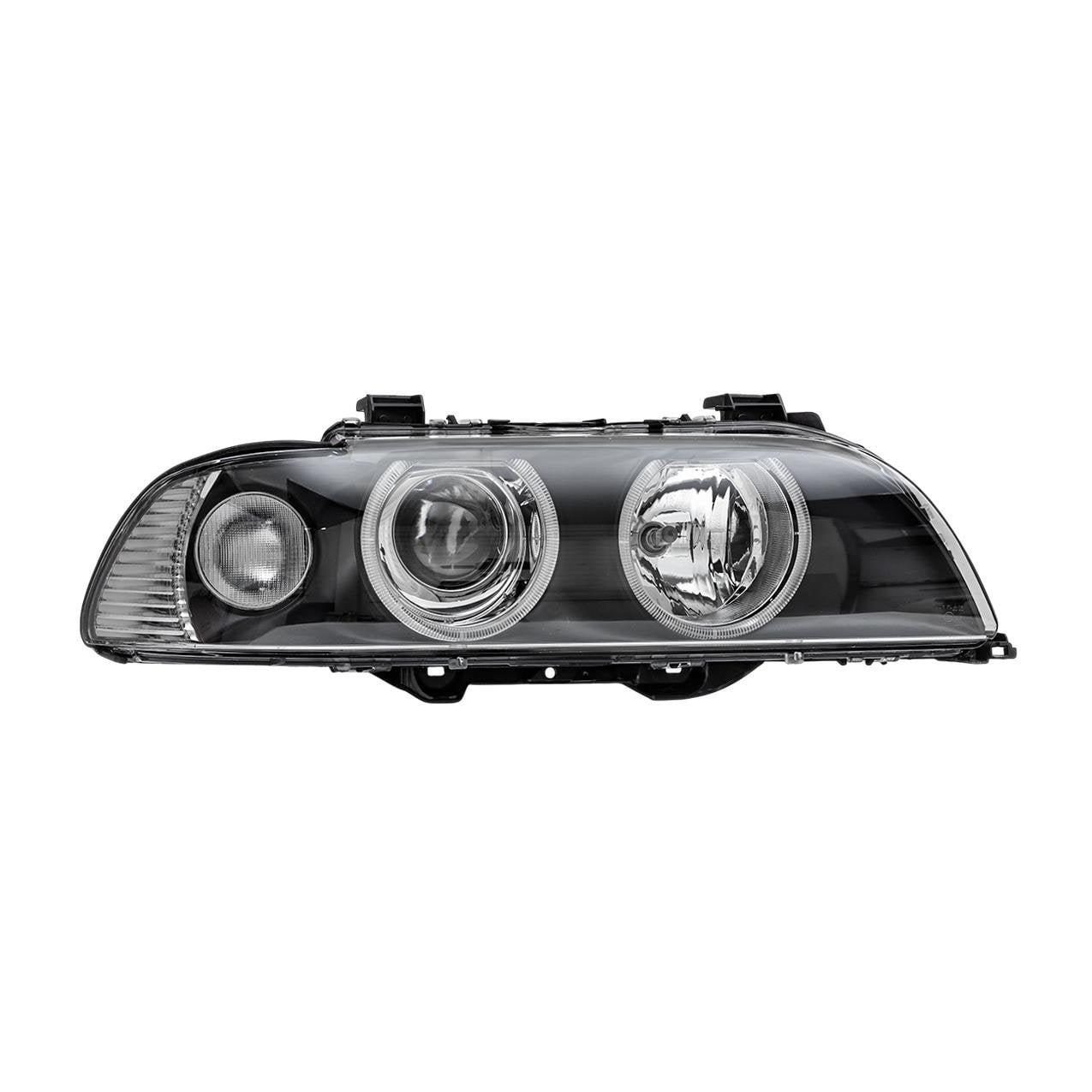 Bmw E39 Sağ Beyaz Sinyalli Çerçeveli Angelli Far - Siyah ( 01 - 03 ) | Jbr