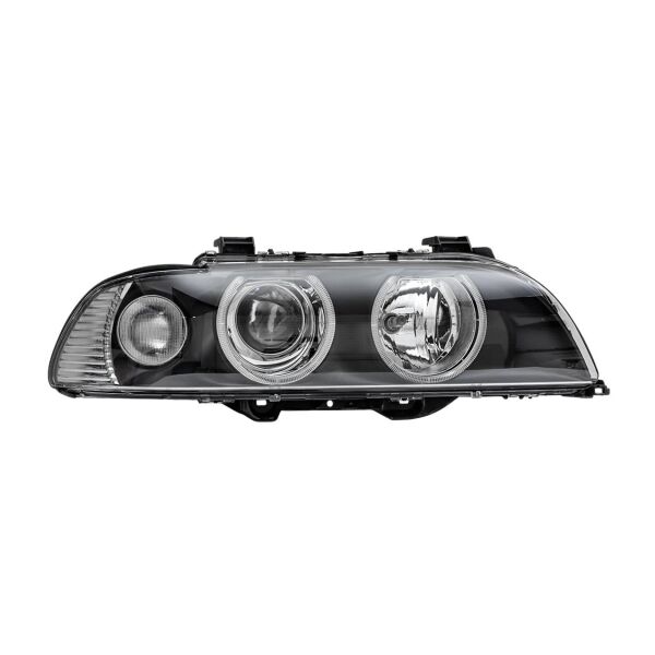 Bmw E39 Sağ Beyaz Sinyalli Çerçeveli Angelli Far - Siyah ( 01 - 03 ) | Jbr