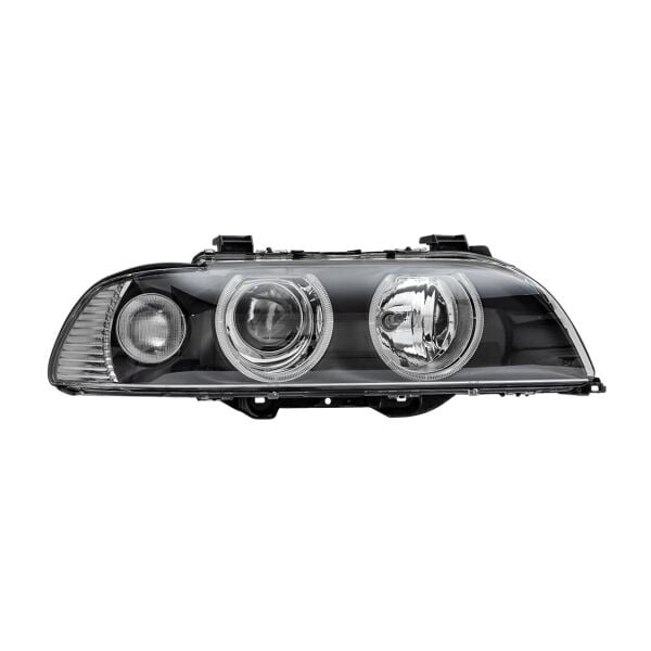 Bmw E39 Sağ Beyaz Sinyalli Çerçeveli Angelli Far - Siyah ( 01 - 03 ) | Jbr