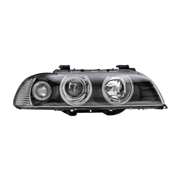 Bmw E39 Sağ Beyaz Sinyalli Çerçeveli Angelli Far - Siyah ( 01 - 03 ) | Jbr