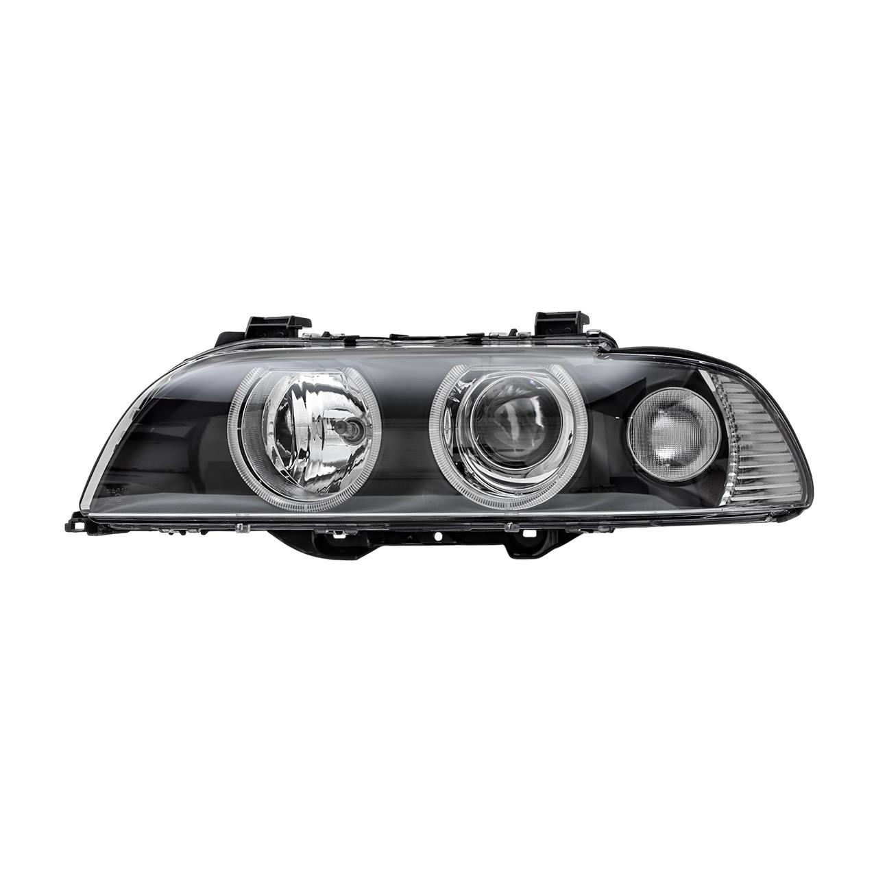 Bmw E39 Sol Beyaz Sinyalli Çerçeveli Angelli Far - Siyah ( 01 - 03 ) | Jbr