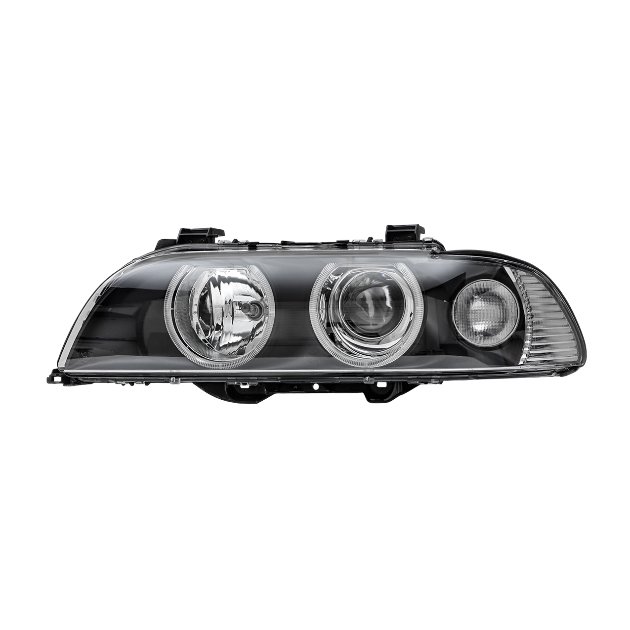 Bmw E39 Sol Beyaz Sinyalli Çerçeveli Angelli Far - Siyah ( 01 - 03 ) | Jbr