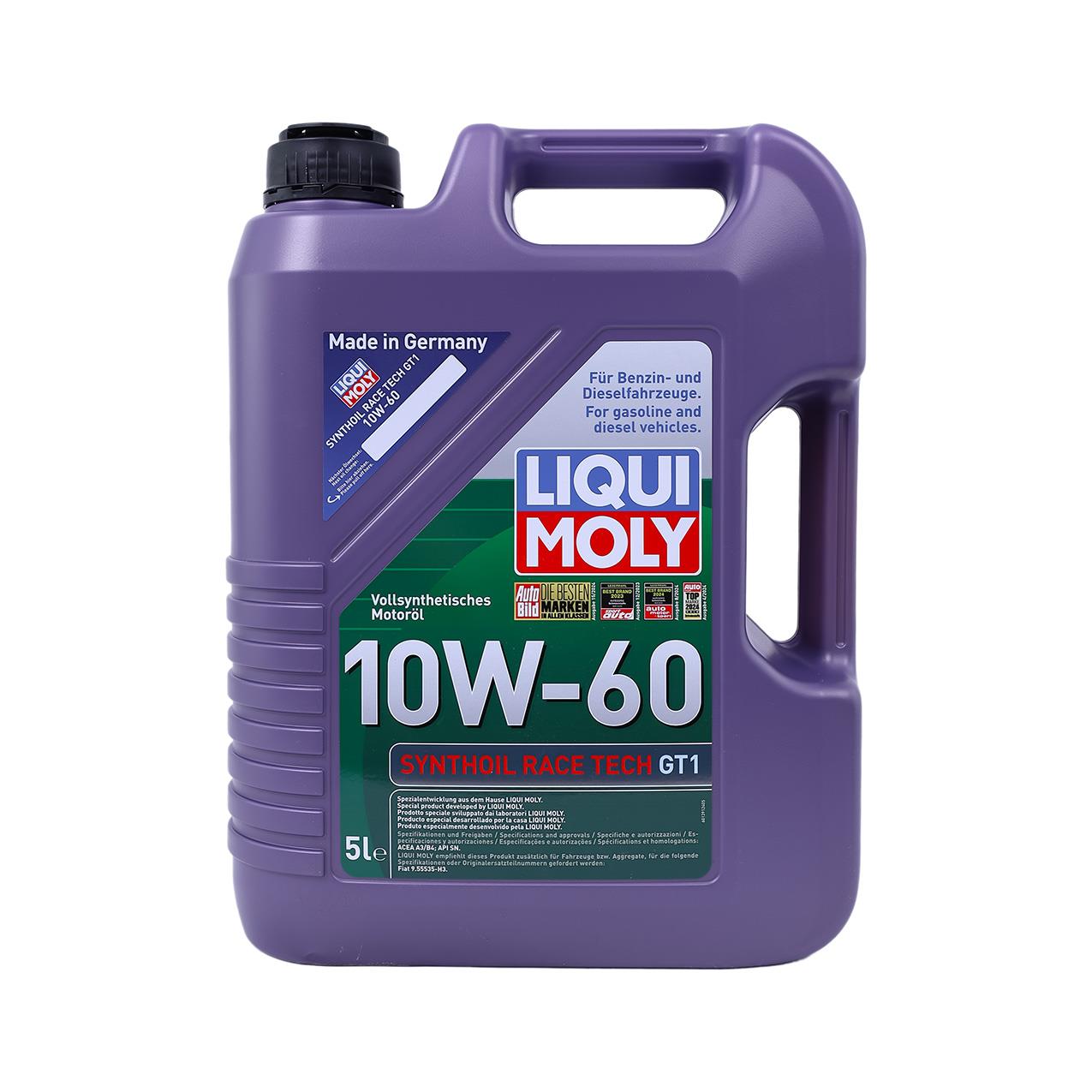 5 Litre SYNTHOİL RACE TECH GT1 10w-60 Motor Yağı | Lıquı Moly